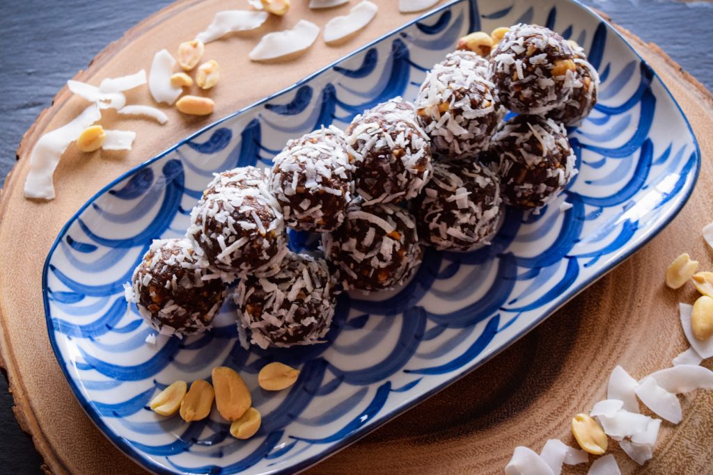 Banana Chocolate Peanut Butter Vegan Truffles